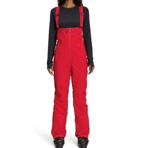 The North Face Women’s Amry Bib Snow Ski insulated Pants in Bright Red NWT